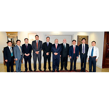 A Ipanema recebe executivos da China Railway Materials. No encontro foram tratados investimentos no País.